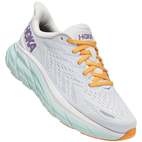 HOKA ONE ONE CLIFTON 8 W WHITE OF BLUE /ORANGE 22 3 HOKA ONE ONE CLIFTON 8 W WHITE OF BLUE /ORANGE 22 - Image 3