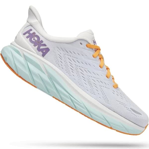 HOKA ONE ONE CLIFTON 8 W WHITE OF BLUE /ORANGE 22 4 HOKA ONE ONE CLIFTON 8 W WHITE OF BLUE /ORANGE 22 - Image 4