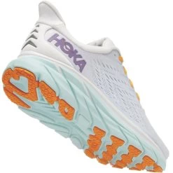 HOKA ONE ONE CLIFTON 8 W WHITE OF BLUE /ORANGE 22 10 HOKA ONE ONE CLIFTON 8 W WHITE OF BLUE /ORANGE 22 -Hoka 9 108422 clifton 8 w white of blue orange 1119394 bdbw 05