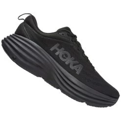 Hoka Bondi 8 Extra Wide 4E Mens Running Shoes Black/Black