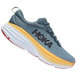 Hoka Bondi 8 Wide 2E Mens Running Shoes Goblin Blue/Mountain Spring