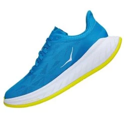 Hoka Carbon X 2 Mens Road Running Shoes Diva Blue/Citrus -Hoka carbon x 2 mens road running shoes diva blue citrus p6240 24570 image
