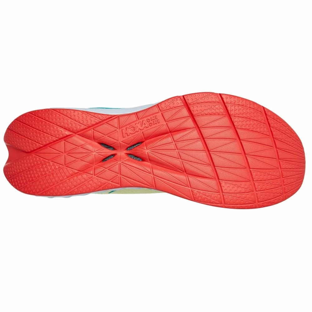 Hoka Carbon X 2 Mens Road Running Shoes Luminary Green/Hot Coral 3 Hoka Carbon X 2 Mens Road Running Shoes Luminary Green/Hot Coral - Image 3