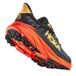 Hoka Challenger 7 Mens Trail Running Shoes Castlerock/Flame -Hoka challenger 7 mens trail running shoes castlerock flame p8283 32930 image