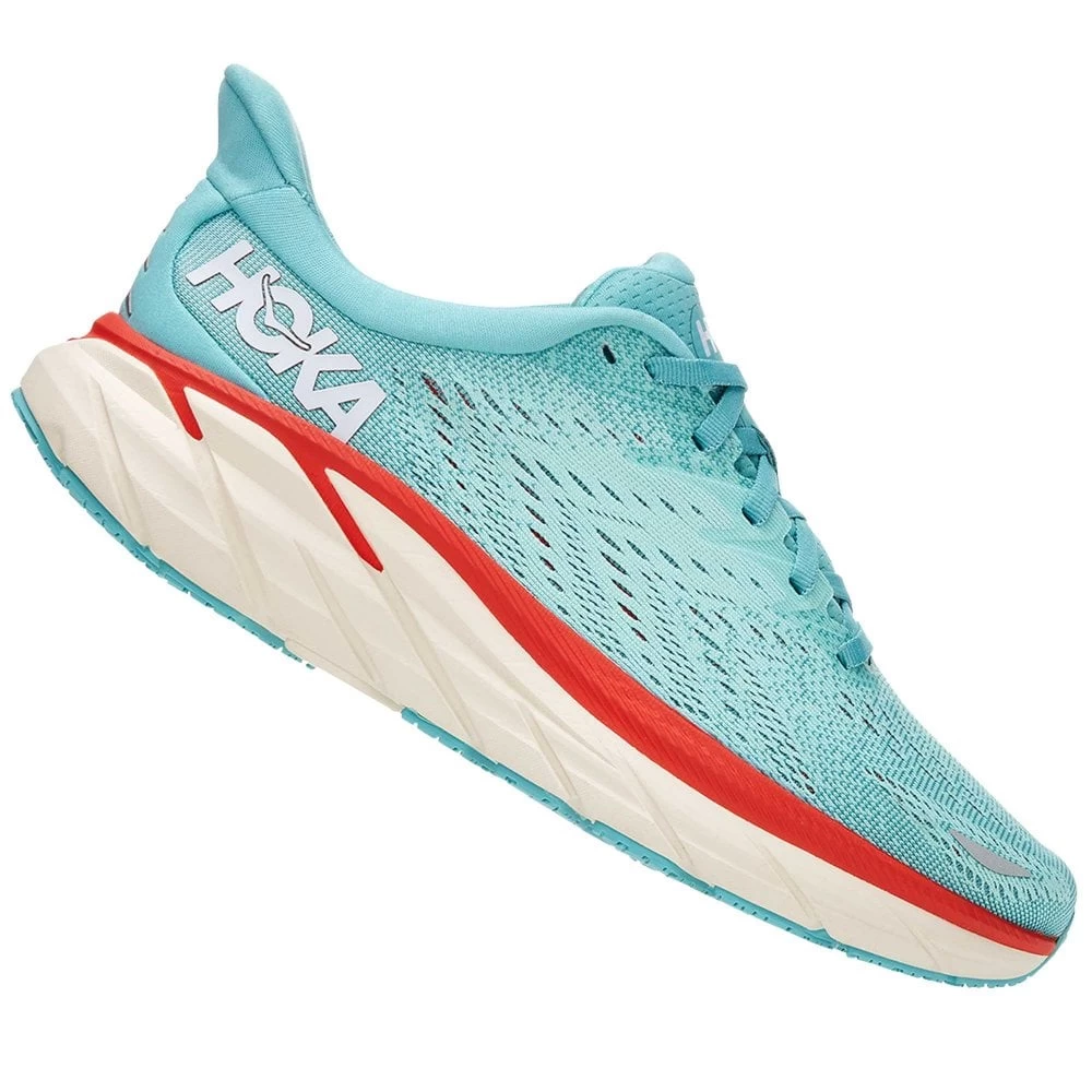 Hoka Clifton 8 Womens Road Running Shoes Aquarelle/Eggshell Blue 1 Hoka Clifton 8 Womens Road Running Shoes Aquarelle/Eggshell Blue