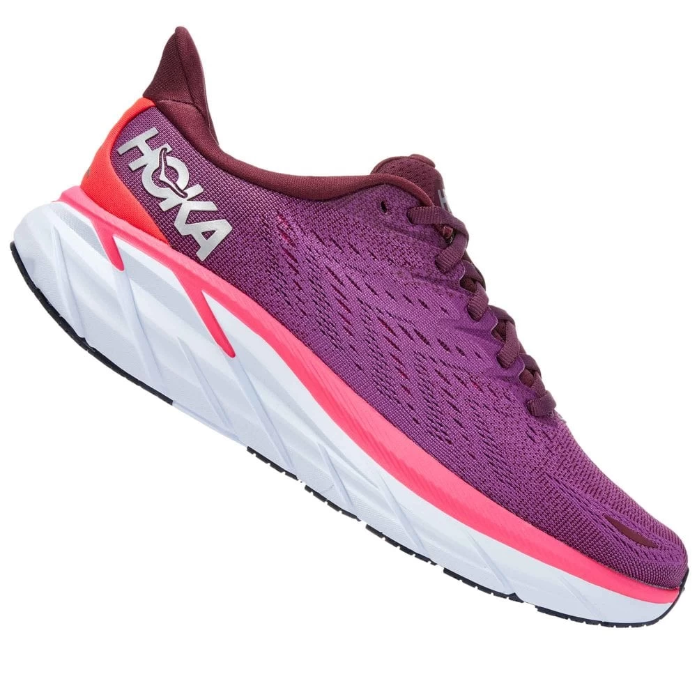 Hoka Clifton 8 Womens Running Shoes Grape Wine/Beauty Berry 1 Hoka Clifton 8 Womens Running Shoes Grape Wine/Beauty Berry