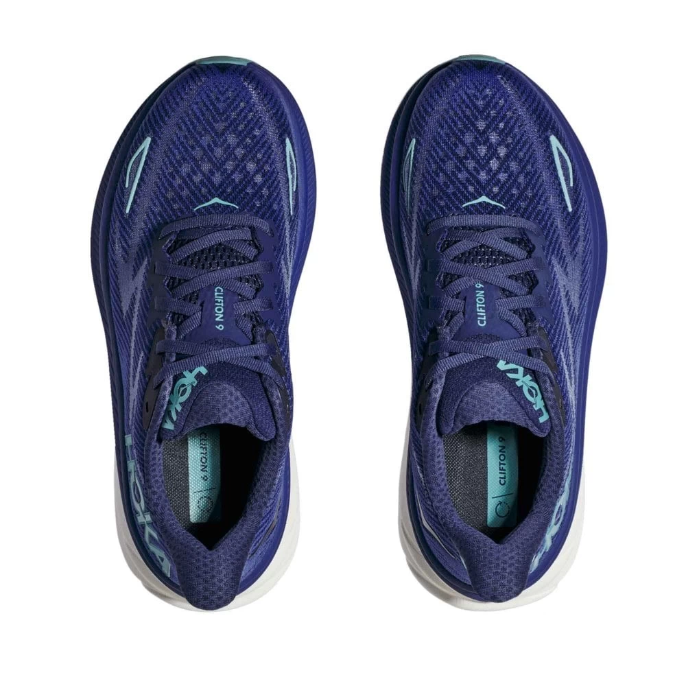 Hoka Clifton 9 Womens Running Shoes Bellwether Blue/Evening Sky 3 Hoka Clifton 9 Womens Running Shoes Bellwether Blue/Evening Sky - Image 3