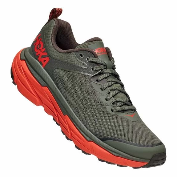 HOKA Challenger ATR 6 Running Shoes Green Orange 1 HOKA Challenger ATR 6 Running Shoes Green Orange