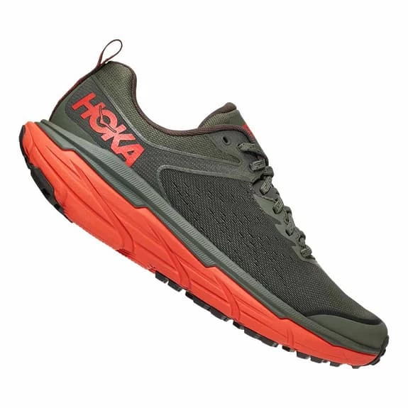 HOKA Challenger ATR 6 Running Shoes Green Orange 2 HOKA Challenger ATR 6 Running Shoes Green Orange - Image 2