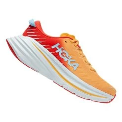 HOKA Bondi X Shoes Orange White Grey