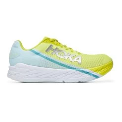 HOKA Rocket X Running Shoes White Light Blue Yellow -Hoka hk 0001113532 bge 006