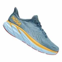 HOKA Clifton 8 Shoes Blue Grey White