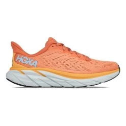HOKA Clifton 8 Shoes Orange White Women -Hoka hk 0001119394 sbs 006