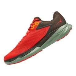 HOKA Zinal Shoes Green Orange Red -Hoka hk 0001119399 fbo 003