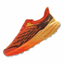 HOKA Speedgoat 5 Shoes Orange Brown White -Hoka hk 0001123157 pba 003