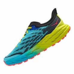 HOKA Speedgoat 5 Shoes Blue Green Red -Hoka hk 0001123157 sbb 003