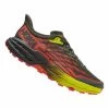 HOKA Speedgoat 5 Shoes Grey Yellow Red
