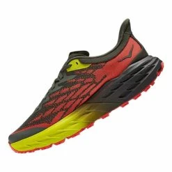 HOKA Speedgoat 5 Shoes Grey Yellow Red -Hoka hk 0001123157 tfs 003