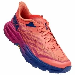 Hoka Speedgoat 5 Shoes Red Blue Women