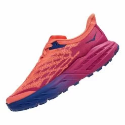 Hoka Speedgoat 5 Shoes Red Blue Women -Hoka hk 0001123158 ffc 004