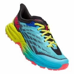 Hoka Speedgoat 5 Shoes Light Blue Green Black Women