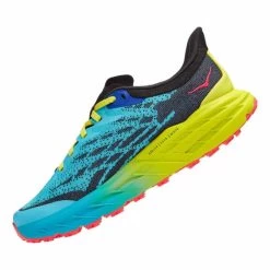 Hoka Speedgoat 5 Shoes Light Blue Green Black Women -Hoka hk 0001123158 sbb 004