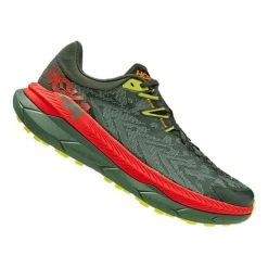HOKA Tecton X Shoes Green Orange Red