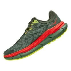 HOKA Tecton X Shoes Green Orange Red -Hoka hk 0001123161 tfs 003
