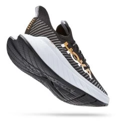 HOKA Carbon X 3 Running Shoes Black White Brown Women -Hoka hk 0001123193 bwh 003