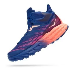 HOKA Speedgoat 5 Mid GORE-TEX Boots Electric Blue Orange Salmon Women 8 HOKA Speedgoat 5 Mid GORE-TEX Boots Electric Blue Orange Salmon Women -Hoka hk 0001127919 bbc 003