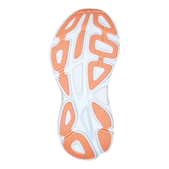 HOKA Bondi 8 Shoes White Light Blue Orange Women 6 HOKA Bondi 8 Shoes White Light Blue Orange Women - Image 6