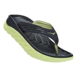 HOKA Ora Recovery Flip Flip Flops Black Yellow