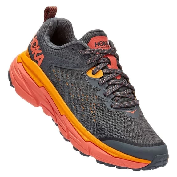 HOKA Challenger ATR 6 Shoes Dark Grey Salmon Women 1 HOKA Challenger ATR 6 Shoes Dark Grey Salmon Women