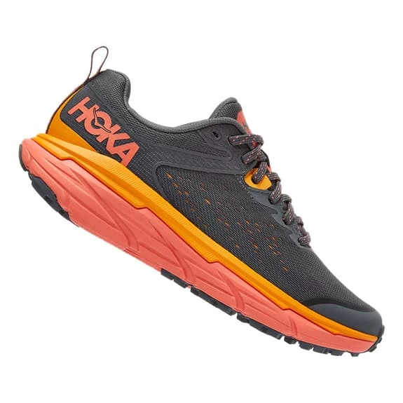 HOKA Challenger ATR 6 Shoes Dark Grey Salmon Women 2 HOKA Challenger ATR 6 Shoes Dark Grey Salmon Women - Image 2