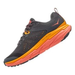 HOKA Challenger ATR 6 Shoes Dark Grey Salmon Women 9 HOKA Challenger ATR 6 Shoes Dark Grey Salmon Women -Hoka hk 1106512 ccl 004