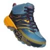 HOKA Speedgoat Mid 2 GORE-TEX Trail Running Shoes Black Blue Yellow Women