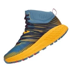 HOKA Speedgoat Mid 2 GORE-TEX Trail Running Shoes Black Blue Yellow Women -Hoka hk 1106533 pbsf 004