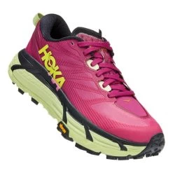 HOKA Mafate Speed 3 Shoes Fuchsia Yellow Women