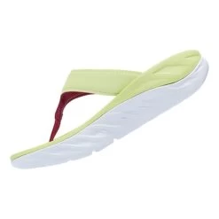 HOKA Ora Recovery Flip Flip Flops White Yellow Women -Hoka hk 1117910 bff 004