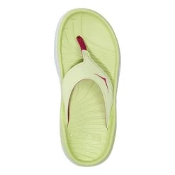 HOKA Ora Recovery Flip Flip Flops White Yellow Women -Hoka hk 1117910 bff 005