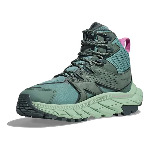 HOKA Anacapa Mid GORE-TEX Boots Dark Green Pink Women 2 HOKA Anacapa Mid GORE-TEX Boots Dark Green Pink Women - Image 2