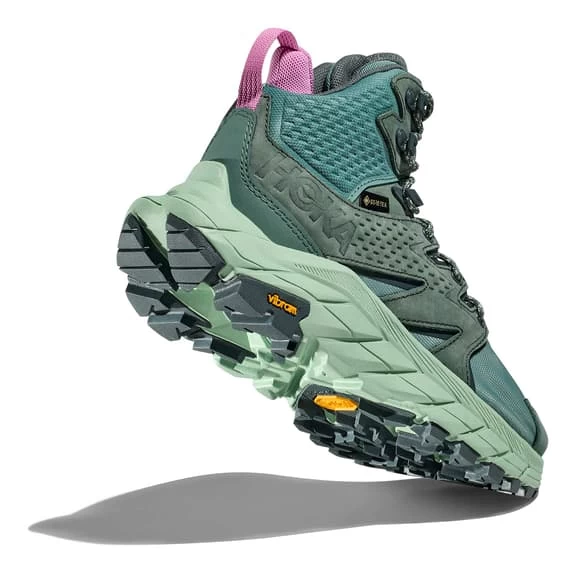 HOKA Anacapa Mid GORE-TEX Boots Dark Green Pink Women 3 HOKA Anacapa Mid GORE-TEX Boots Dark Green Pink Women - Image 3