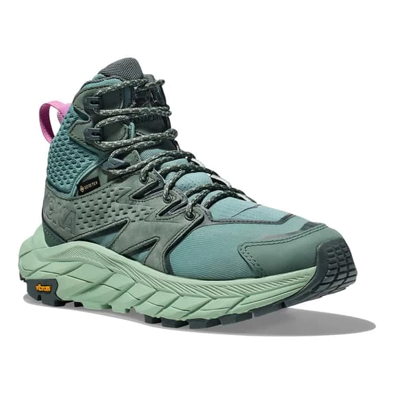 HOKA Anacapa Mid GORE-TEX Boots Dark Green Pink Women 5 HOKA Anacapa Mid GORE-TEX Boots Dark Green Pink Women - Image 5