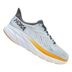 HOKA Clifton 8 Shoes Light Blue Orange Black