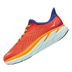HOKA Clifton 8 Shoes Orange Blue -Hoka hk 1119393 fbln 004