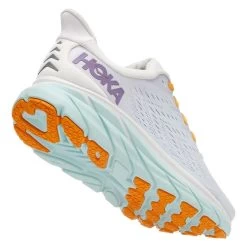 HOKA Clifton 8 Shoes White Orange Women -Hoka hk 1119394 bdb 003