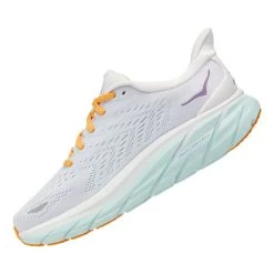HOKA Clifton 8 Shoes White Orange Women -Hoka hk 1119394 bdb 004