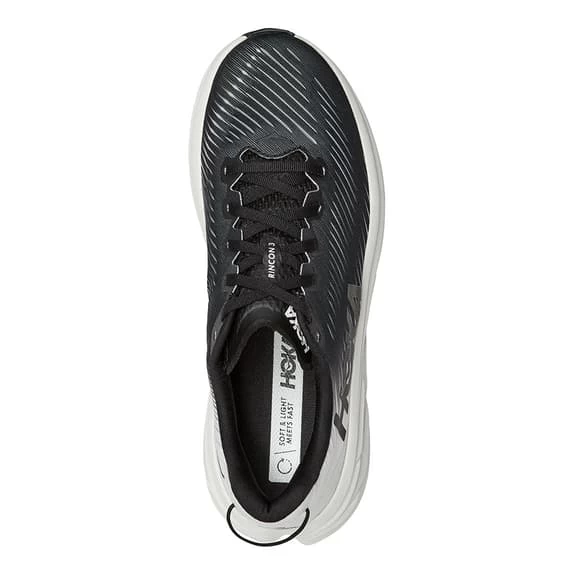 HOKA Rincon 3 Shoes Black White 5 HOKA Rincon 3 Shoes Black White - Image 5