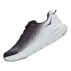 HOKA Rincon 3 Shoes Black White Women 9 HOKA Rincon 3 Shoes Black White Women -Hoka hk 1119396 bwht 004