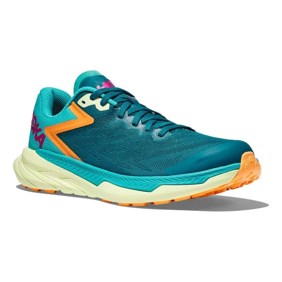 HOKA Zinal Shoes Green Turquoise Orange Fuchsia 6 HOKA Zinal Shoes Green Turquoise Orange Fuchsia - Image 6